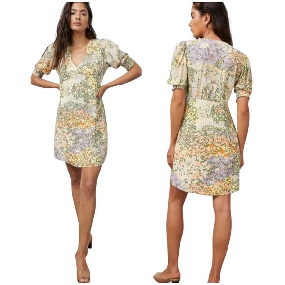 Rails Dresses & Skirts - Rails Roma Gardenia Romantic Floral Lightweight V-Neck Mini Dress Size Medium